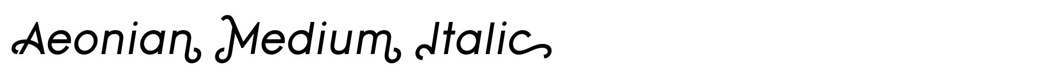 Aeonian Medium Italic image